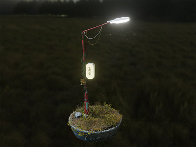 Blender 3D Street lamp modeling