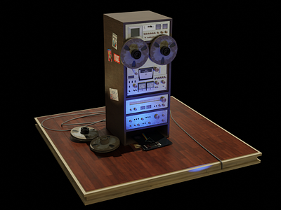 Blender 3d Music Box Modeling 3d blender3d box light lowpoly maya modeling music render texture zbrush