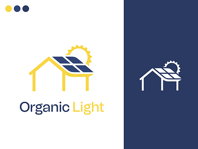 Organic Light Logo blue and yellow logo brand branding colorful logo design icon illustration logo logo design logo logo logo mark logotype modern logo vector