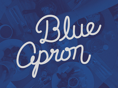 Blue Apron lettering logo