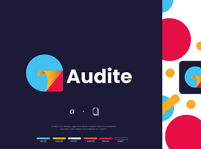 Audite Logo branding design icon logo typography