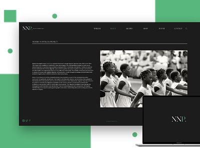 ABOUT PAGE DESIGN: NIGERIA NOSTALGIA PROJECT typography web design