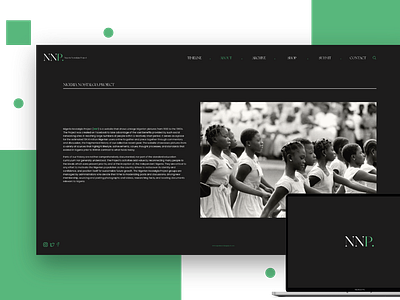 ABOUT PAGE DESIGN: NIGERIA NOSTALGIA PROJECT