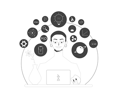 Woman in STEM adobe illustrator illustration illustrator procreate ui ui illustration