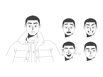 Man Facial Expressions