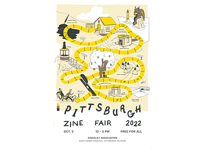 Pittsburgh Zine Fair 2022 design digital graphic design illustration typography