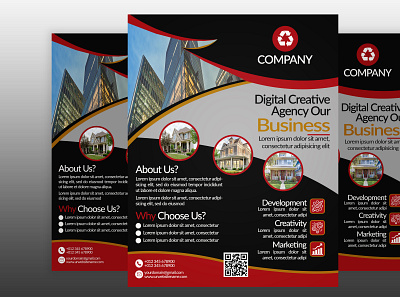 MY NEW CORPORATE-FLYER-DESIGN agency animation branding business business flyer colorful corporate corporate flyer creative design design flyer fitness graphic design illustration modern flyer print print ready restaurant stylish vector