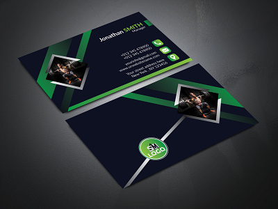 GYM FITNESS BUSINESS CARD DESIGN