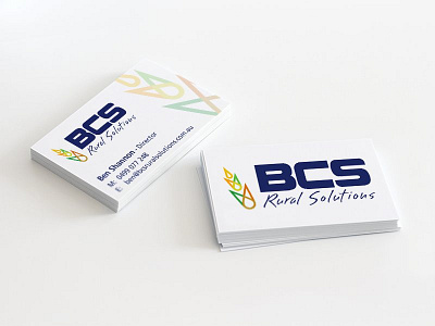BCS Rural Solutions Business Card design logo
