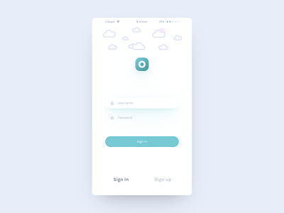 Daily UI challenge #001 - Sign up app clean creative dailyui login minimal mobile register shadow sign in sign up user interface