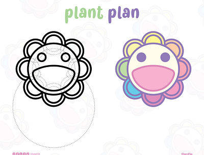 PLANT PLAN branding cartoon design icon illustration logo typography ui ux vector
