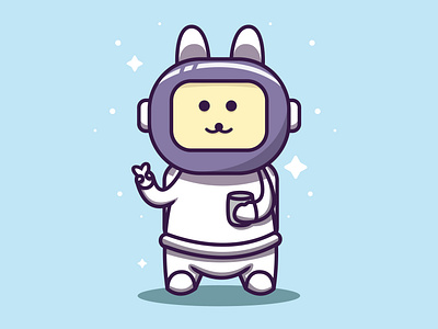 rabbit astronaut