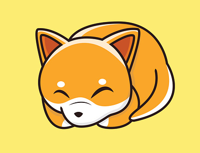 cat sleep branding cartoon design icon illustration logo mascot typography ui ux vector