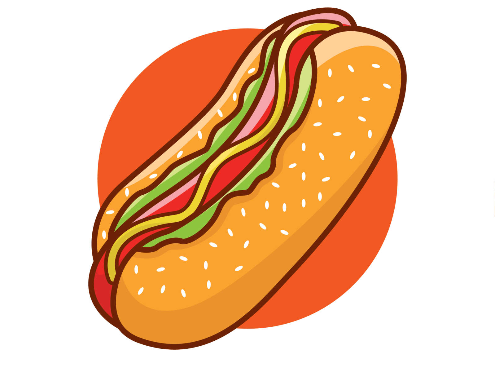 Hot Dog Cartoon Mascot Characters