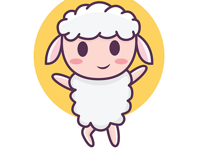 cute goat feel happy branding cartoon character design design icon illustration logo mascot typography ui ux vector