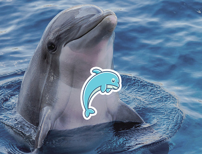 Dolphin 😍 branding cartoon character design design icon illustration logo logo cartoon mascot typography ui ux vector