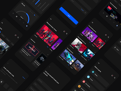 eKrida - social media for gamers app design (updated) app design dark app design design gaming analytics gaming ap pdesign gaming social media ios app design mobile app design socila media design streaming app ui ux