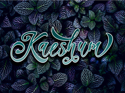 Kaeshum branding calligraphy handwritten script typography