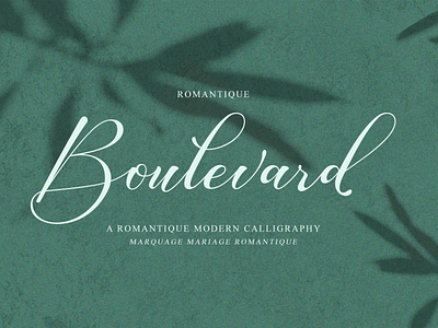 Boulevard Romantic Font