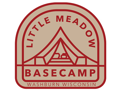 LITTLE MEADOW BASECAMP logo branding design icon logo typography