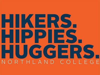 HIKERS.HUGGER.HIPPIES branding design typography