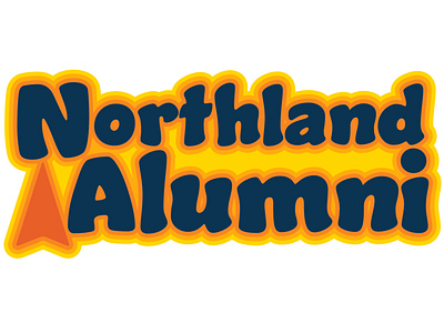 NORTHLAND ALUMNI Sticker branding design graphic design sticker typography