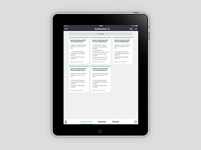 MyInterview App Design Concept app redesign dashboard interview app ios7 ipad app productivity app
