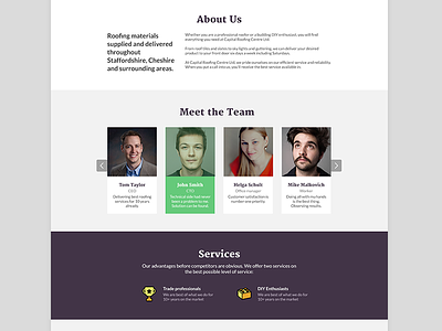 One-page corporate site redesign about clean design corporate design flat design landing page one page site responsive design services website design wordpress