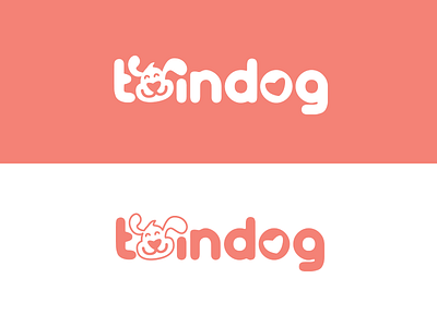 Twindog App Logo and Homepage app landing page app promo design logo design website design