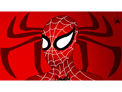 Spiderman Illustration app branding design digital portraits illustration logo typography ui ux vector