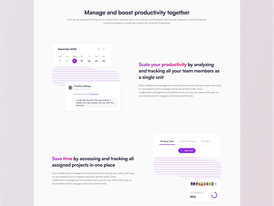 Landing page Section