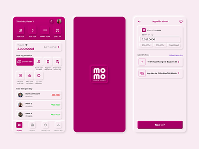 MOMO in Neurmorphism app momo neumorphism ui