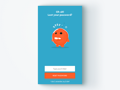 Lost Password 2c lost pw reset teal and orange