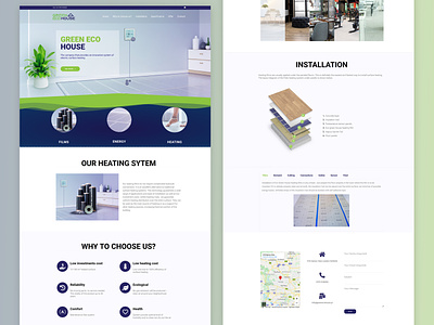 Green Eco House Project design ui ux