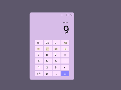 #DailyUI Day 4- Calculator design ui