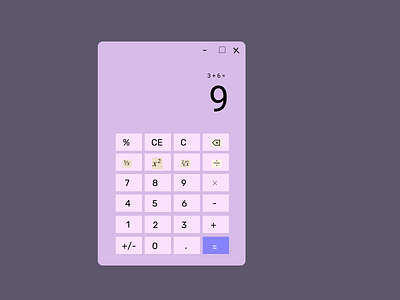 #DailyUI Day 4- Calculator