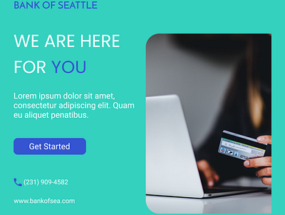 Banner for a Bank in Seattle branding design ui ux