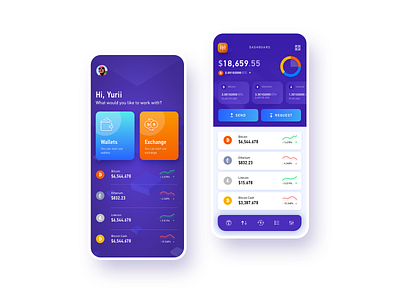 Dash crypto clean design crypto currency crypto exchange crypto wallet dashboard fintech app interface mobile app design services simple solution ui user experience ux