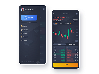 Dash trade by Yurii on Dribbble