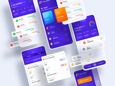Crypto sborka clean design crypto crypto currency crypto exchange crypto trading crypto wallet fintech app interface mobile app mobile app design services simple solution ui user experience ux
