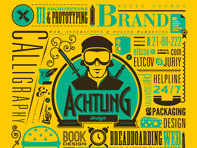 Achtung vol 2 brand design branding clean design icon identity design illustration infographics logo simple solution typography typography art typography design vector vector illustration