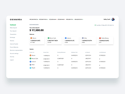 Coinarea adaptive animation design blockchain clean design crypto currency crypto wallet finance app fintech interaction design interface services simple solution trading platform ui user experience ux