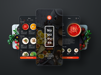 NOQU app branding clean design delivery app food app food delivery icons mobile app mobile app design services ui user experience ux