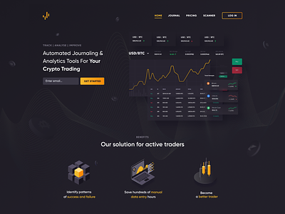 Trading platform homepage blockchain clean design crypto exchange crypto wallet cryptocurrency homepage ui illustration landing page design services simple solution trading platform ui user experience ux web design