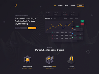 Trading platform homepage