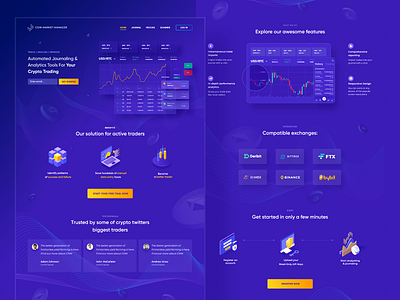 Crypto homepage 2 bitcoin services blockchain clean design crypto currency crypto wallet dashboard data visualization illustration services trading platform ui user experience ux web design