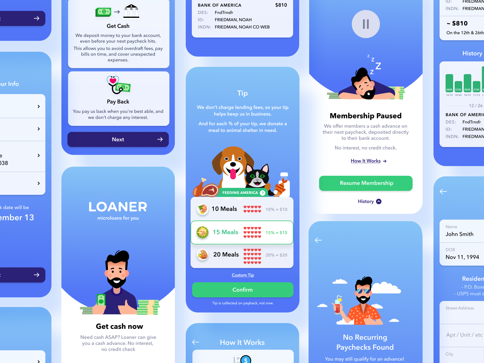 Microcredit by Yurii on Dribbble