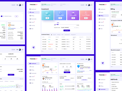 Personal area all blockchain clean design crypto exchange crypto trading crypto wallet dashboard interface investment nft services ui user experience ux web design