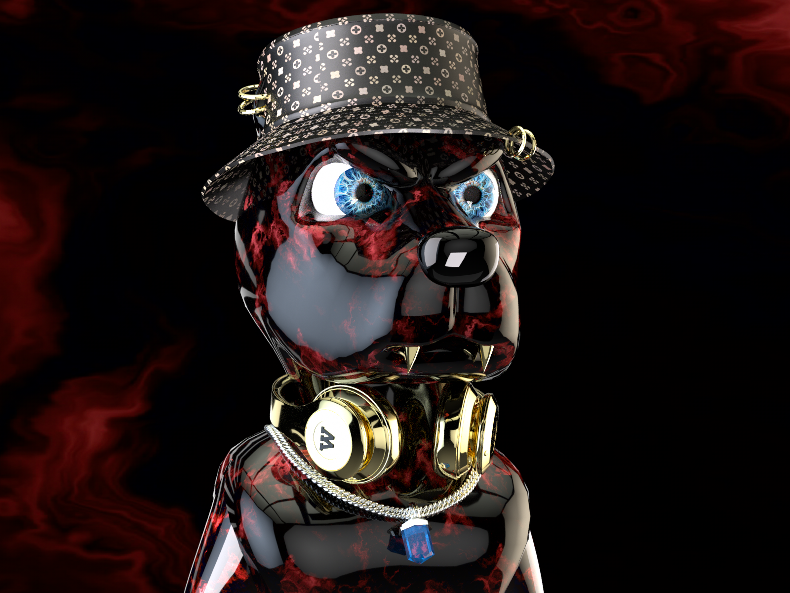 Glamorous NFT Dog by Yurii on Dribbble