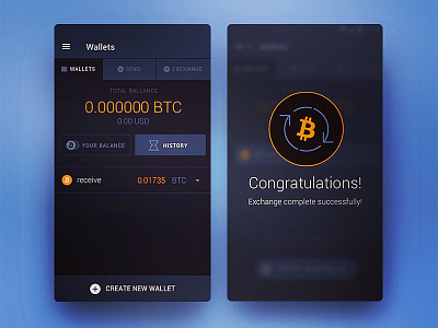 Exchange bitcoin var android bitcoin services change crypto currency dashboard interface material design mobile app design ui ux